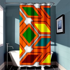 Shape Plaid Shower Curtain 36  X 72  (stall)  by Mariart