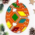 Shape Plaid Ornament (Oval Filigree) Front