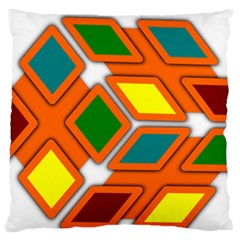 Shape Plaid Large Flano Cushion Case (one Side) by Mariart