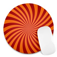 Spiral Swirl Background Vortex Round Mousepads by Mariart