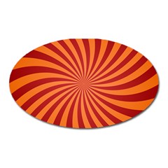 Spiral Swirl Background Vortex Oval Magnet by Mariart