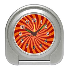 Spiral Swirl Background Vortex Travel Alarm Clock