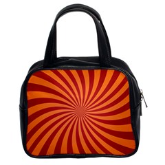 Spiral Swirl Background Vortex Classic Handbag (two Sides) by Mariart