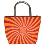 Spiral Swirl Background Vortex Bucket Bag Back