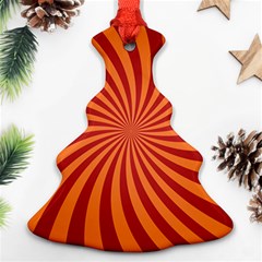 Spiral Swirl Background Vortex Christmas Tree Ornament (two Sides) by Mariart