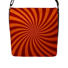 Spiral Swirl Background Vortex Flap Closure Messenger Bag (l) by Mariart