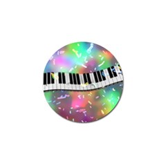 Piano Keys Music Colorful Golf Ball Marker by Mariart