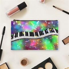 Piano Keys Music Colorful Cosmetic Bag (medium) by Mariart