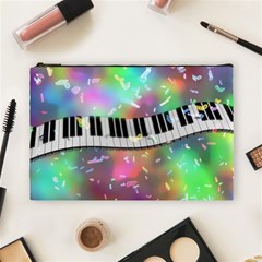 Piano Keys Music Colorful Cosmetic Bag (large) by Mariart