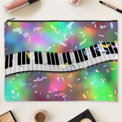 Piano Keys Music Colorful Cosmetic Bag (xxxl) by Mariart