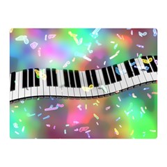 Piano Keys Music Colorful Double Sided Flano Blanket (mini)  by Mariart