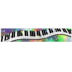 Piano Keys Music Colorful Large Flano Scarf  by Mariart