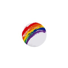 Watercolor Painting Rainbow 1  Mini Magnets