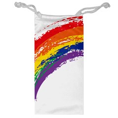 Watercolor Painting Rainbow Jewelry Bag by Mariart