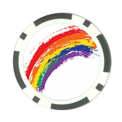 Watercolor Painting Rainbow Poker Chip Card Guard (10 Pack) by Mariart