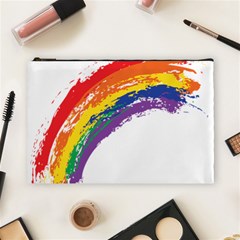 Watercolor Painting Rainbow Cosmetic Bag (large) by Mariart