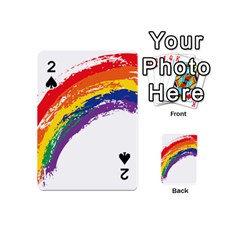 Watercolor Painting Rainbow Playing Cards 54 (mini) by Mariart