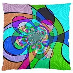 Retro Wave Background Pattern Large Flano Cushion Case (one Side) by Mariart