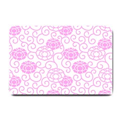 Peony Spring Flowers Small Doormat  by Mariart