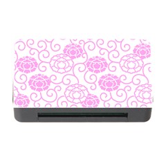 Peony Spring Flowers Memory Card Reader With Cf by Mariart