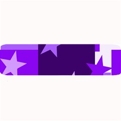 Purple Stars Pattern Shape Large Bar Mats by Pakrebo