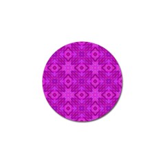 Magenta Mosaic Pattern Triangle Golf Ball Marker (10 Pack) by Pakrebo