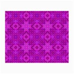 Magenta Mosaic Pattern Triangle Small Glasses Cloth Front