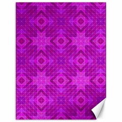 Magenta Mosaic Pattern Triangle Canvas 12  X 16  by Pakrebo