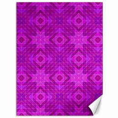 Magenta Mosaic Pattern Triangle Canvas 36  X 48  by Pakrebo