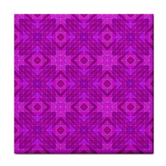 Magenta Mosaic Pattern Triangle Face Towel