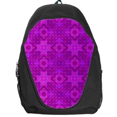 Magenta Mosaic Pattern Triangle Backpack Bag by Pakrebo