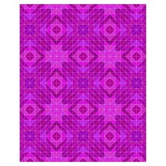 Magenta Mosaic Pattern Triangle Drawstring Bag (small) by Pakrebo