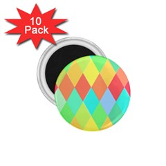 Low Poly Triangles 1 75  Magnets (10 Pack)  by Pakrebo