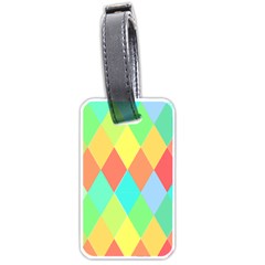 Low Poly Triangles Luggage Tags (one Side)  by Pakrebo