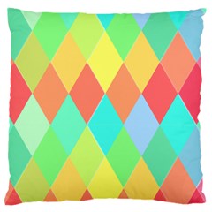 Low Poly Triangles Large Cushion Case (one Side) by Pakrebo