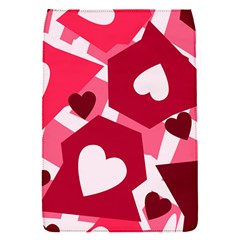 Pink Hearts Pattern Love Shape Removable Flap Cover (s) by Pakrebo