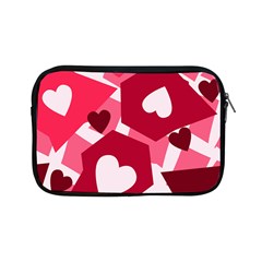 Pink Hearts Pattern Love Shape Apple Ipad Mini Zipper Cases by Pakrebo