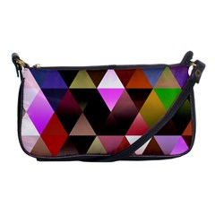 Abstract Geometric Triangles Shapes Shoulder Clutch Bag by Pakrebo