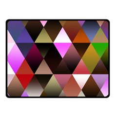 Abstract Geometric Triangles Shapes Fleece Blanket (small) by Pakrebo