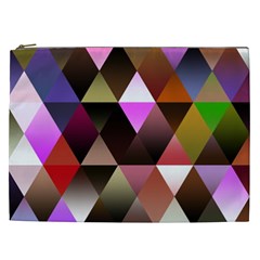 Abstract Geometric Triangles Shapes Cosmetic Bag (xxl) by Pakrebo