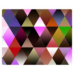 Abstract Geometric Triangles Shapes Double Sided Flano Blanket (medium)  by Pakrebo