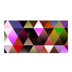 Abstract Geometric Triangles Shapes Satin Wrap by Pakrebo