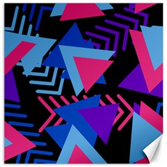 Memphis Pattern Geometric Abstract Canvas 20  X 20  by Pakrebo