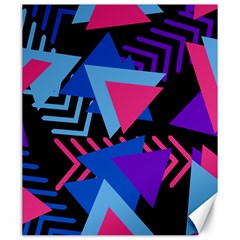 Memphis Pattern Geometric Abstract Canvas 20  X 24  by Pakrebo