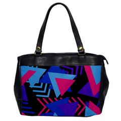 Memphis Pattern Geometric Abstract Oversize Office Handbag by Pakrebo