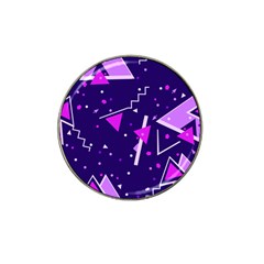 Purple Blue Geometric Pattern Hat Clip Ball Marker (10 Pack) by Pakrebo