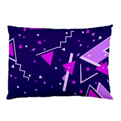 Purple Blue Geometric Pattern Pillow Case by Pakrebo