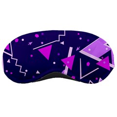 Purple Blue Geometric Pattern Sleeping Masks by Pakrebo