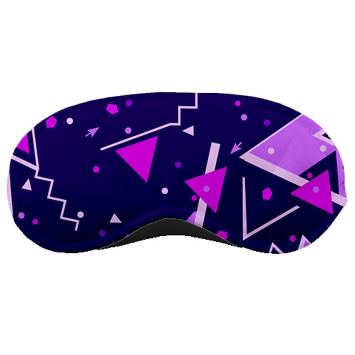 Purple Blue Geometric Pattern Sleeping Masks