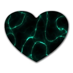 Green Pattern Background Abstract Heart Mousepads by Pakrebo